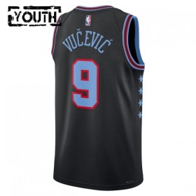 Barn Chicago Bulls Tröja Nikola Vucevic Nike 2025-26 City Edition Svart Swingman